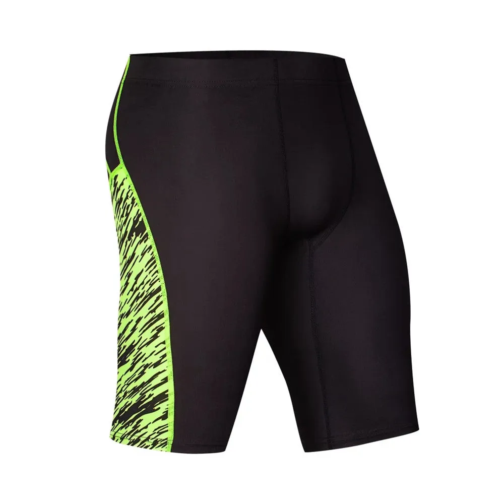 2 Color Stripe and Accent Compression Shorts