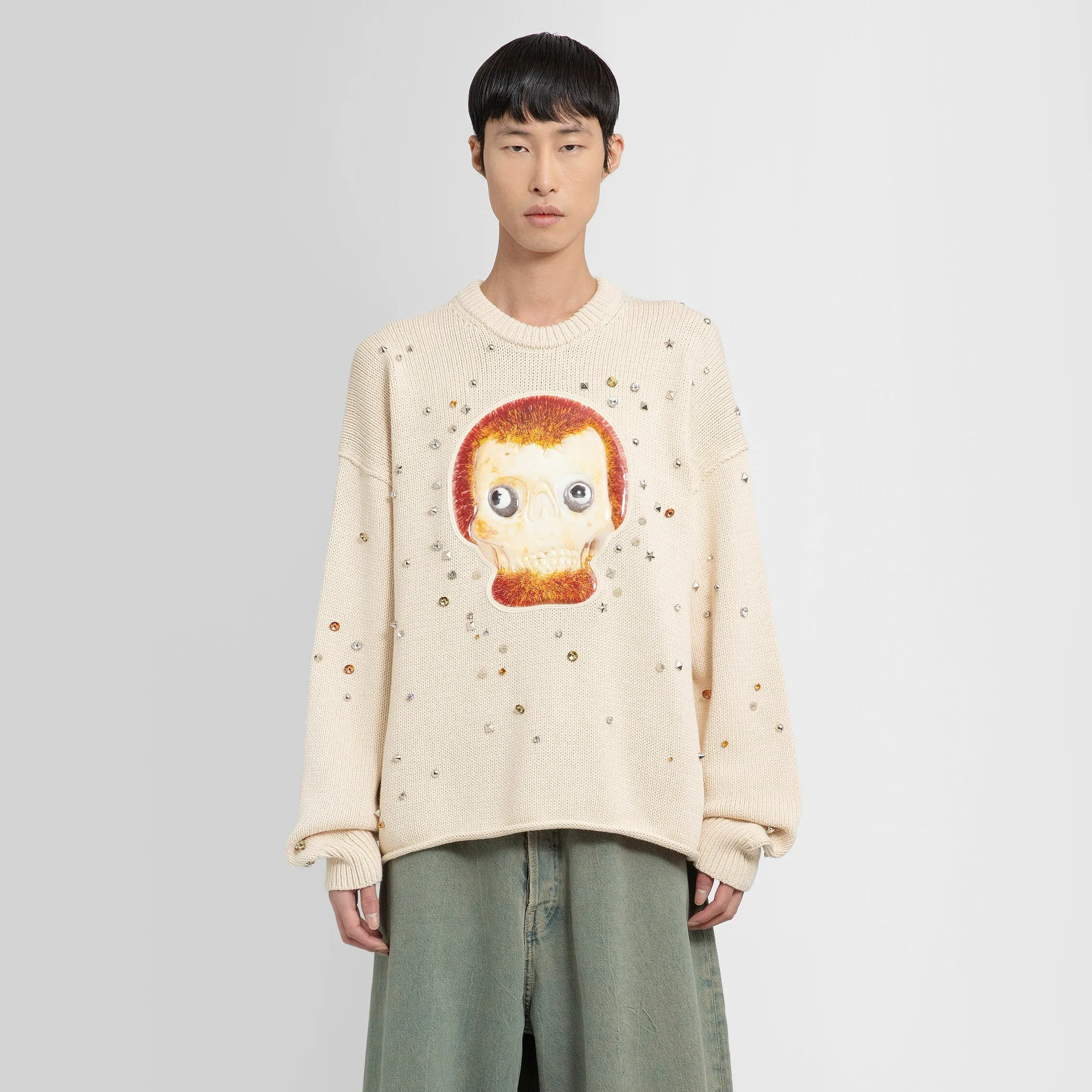 ACNE STUDIOS MAN BEIGE KNITWEAR