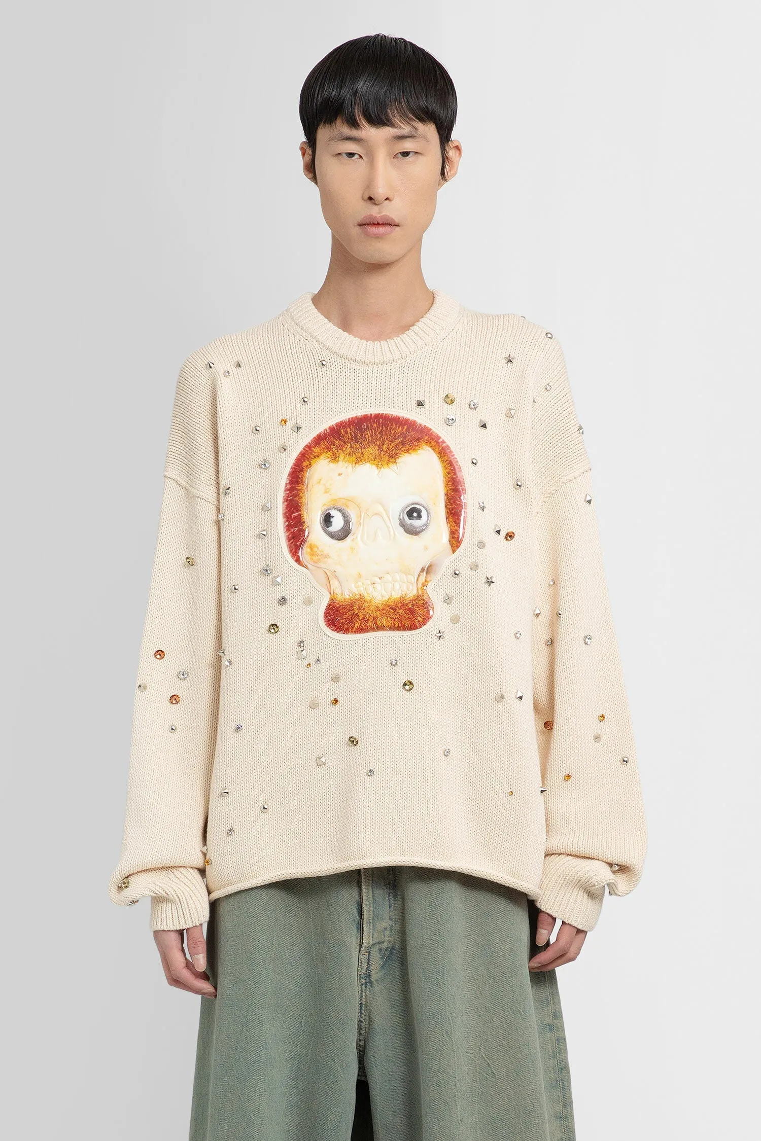 ACNE STUDIOS MAN BEIGE KNITWEAR