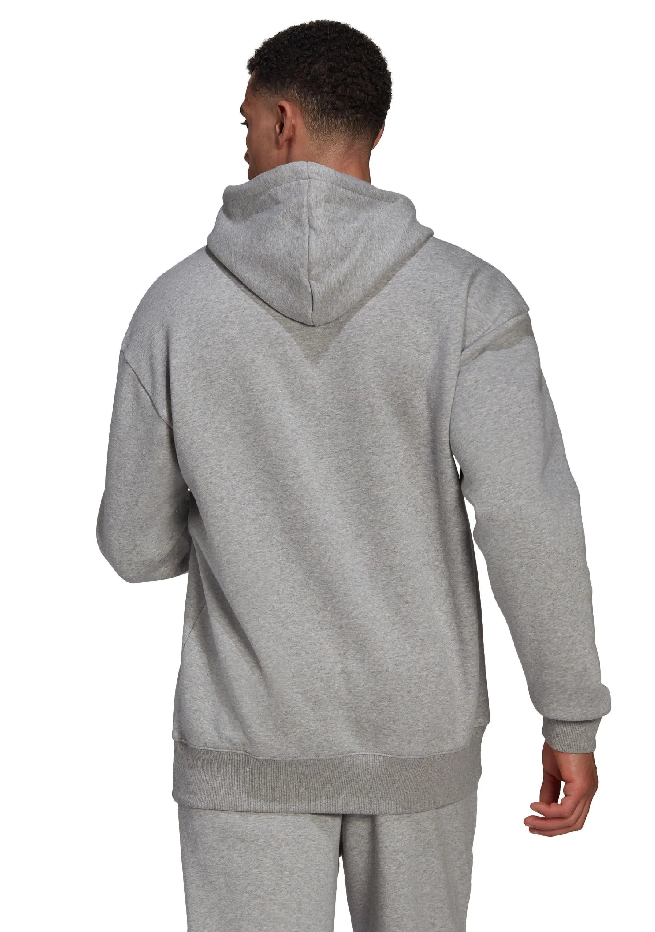 Adidas Men's Essentials Feelvivid Cotton Fleece Drop Shoulder Hoodie <BR> HK2830