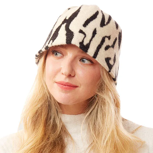 Animal Patterned Soft Fabric Bucket Hat