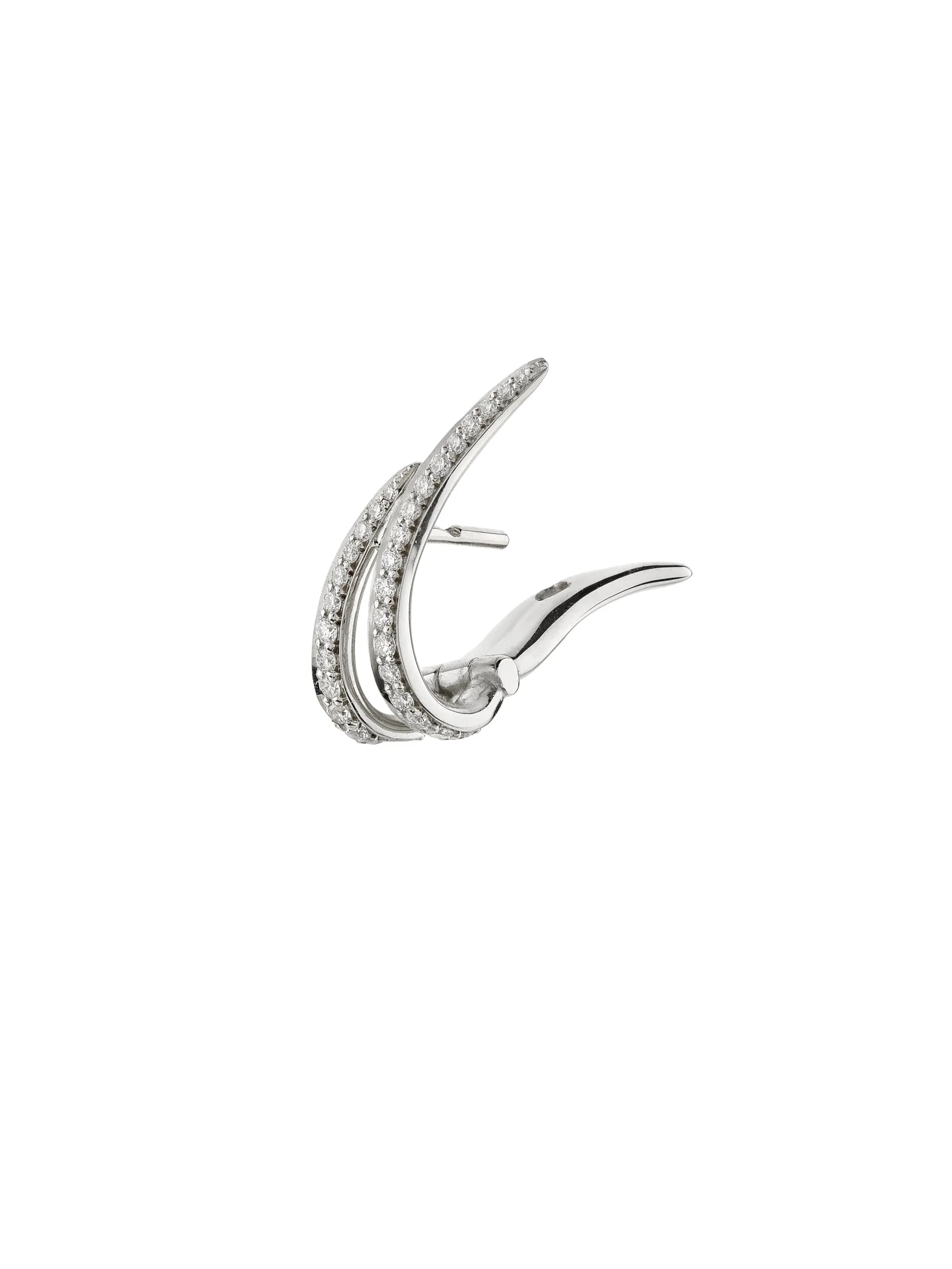 Armis Ear Cuffs - 18ct White Gold & Diamond Pavé