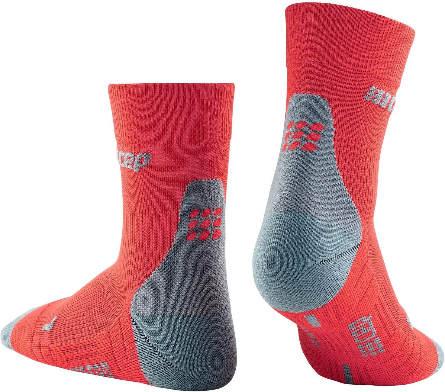 CEP Men's Compression Short Socks 3.0 - Lava/Grey