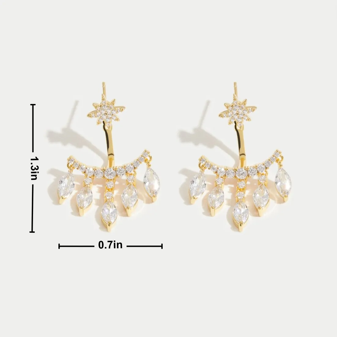 Crystal Sierra Waterfall Earrings