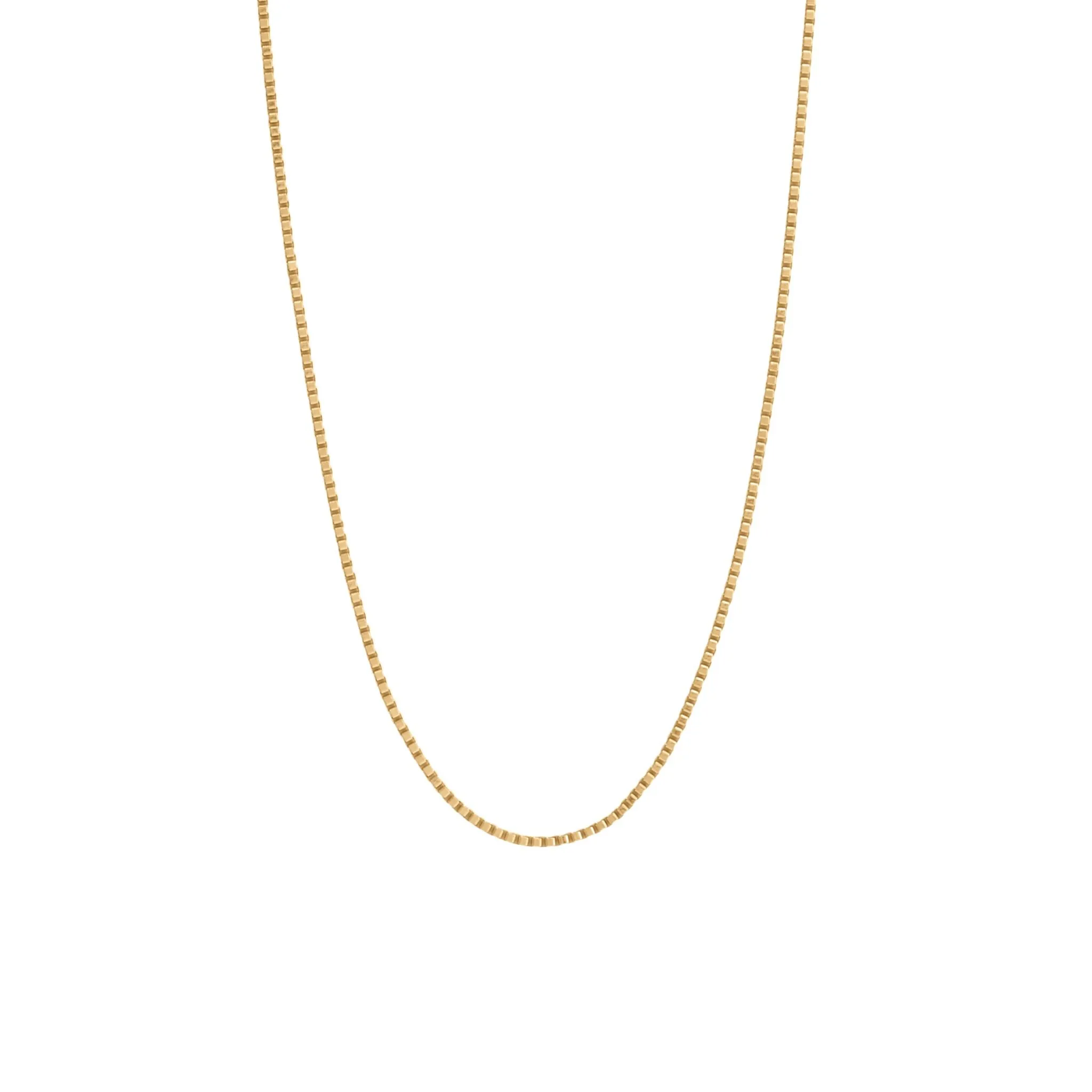 Dainty Box Chain Necklace