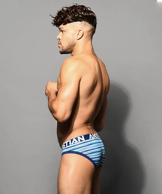 DOORBUSTER! Surf Stripe Mesh Brief w/ ALMOST NAKED®