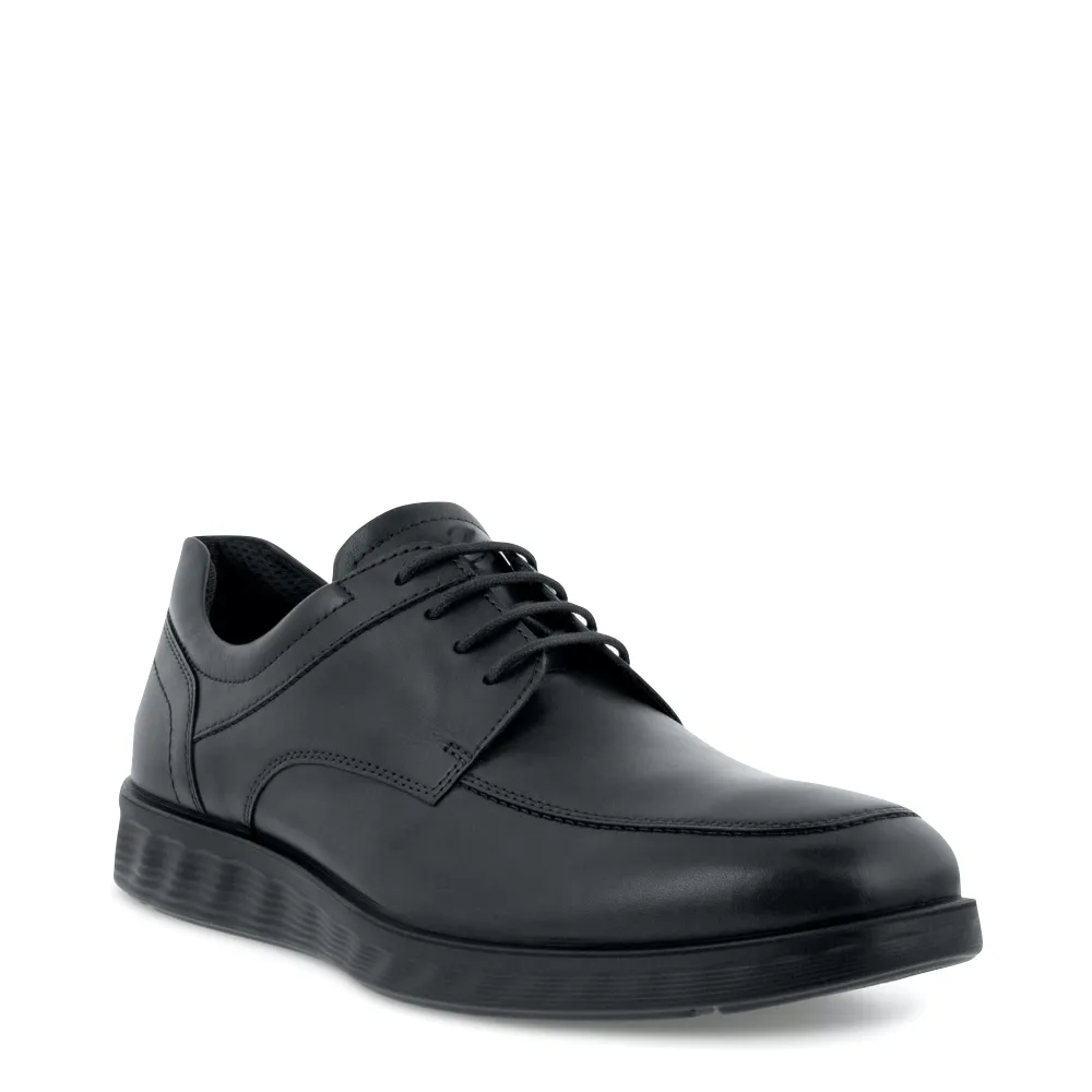 Ecco Men's S Lite Hybrid Apron Toe Leather Derby Shoe in Black