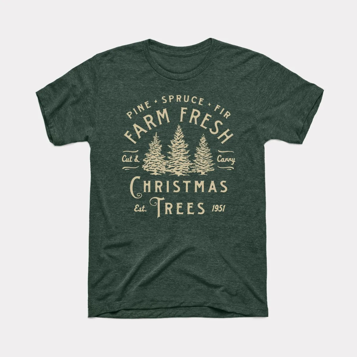 Farm Fresh Christmas Trees Adult Unisex Tee