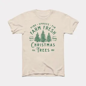 Farm Fresh Christmas Trees Adult Unisex Tee