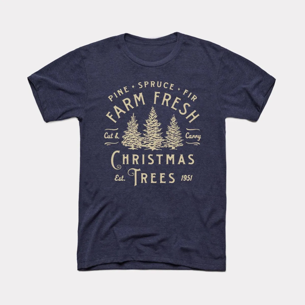 Farm Fresh Christmas Trees Adult Unisex Tee