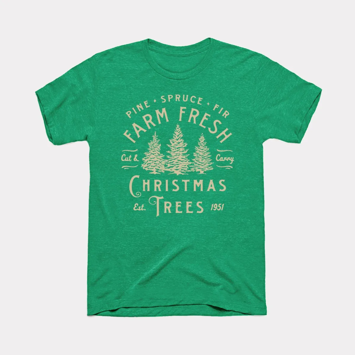 Farm Fresh Christmas Trees Adult Unisex Tee