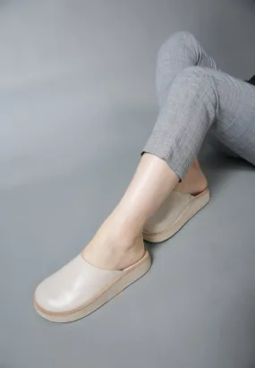 GIVENS Flatform Nude Slip-On Mules