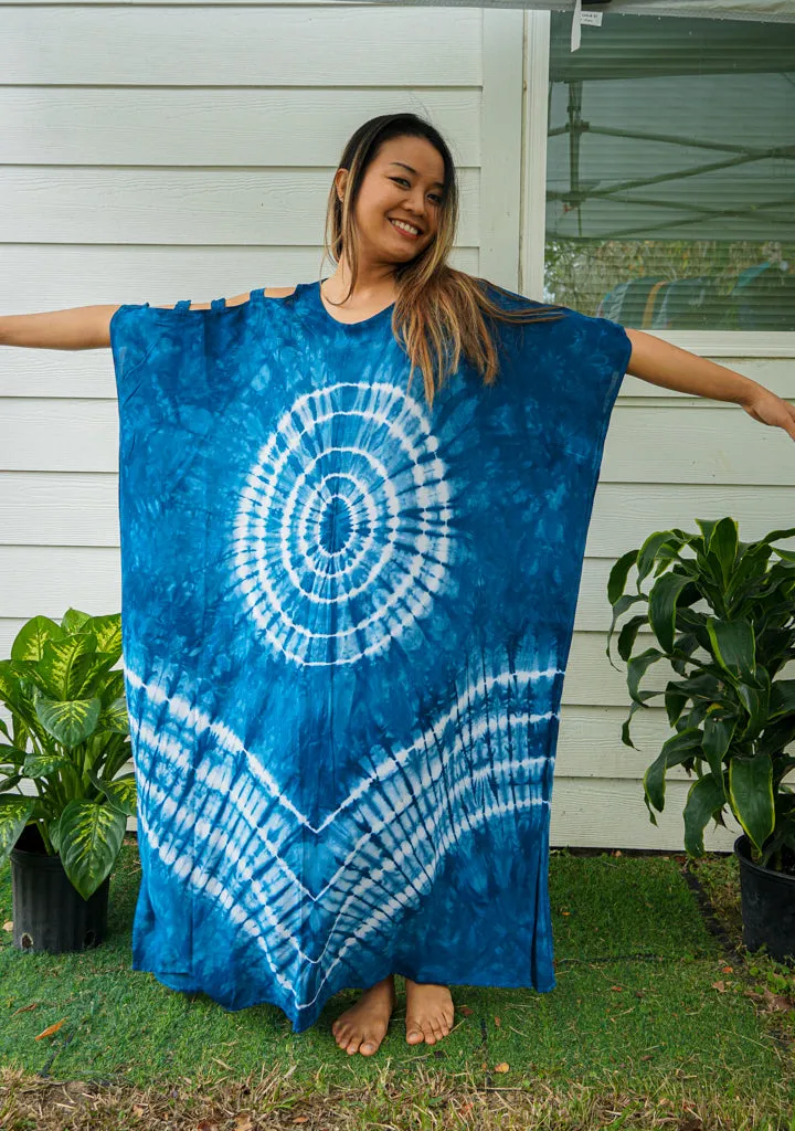 K0924- Shibori Tie Dye Kaftan