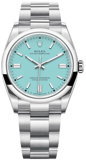 Rolex Oyster Perpetual 41 Stainless Steel - Turquoise Dial - Oyster Bracelet (Ref# 124300)