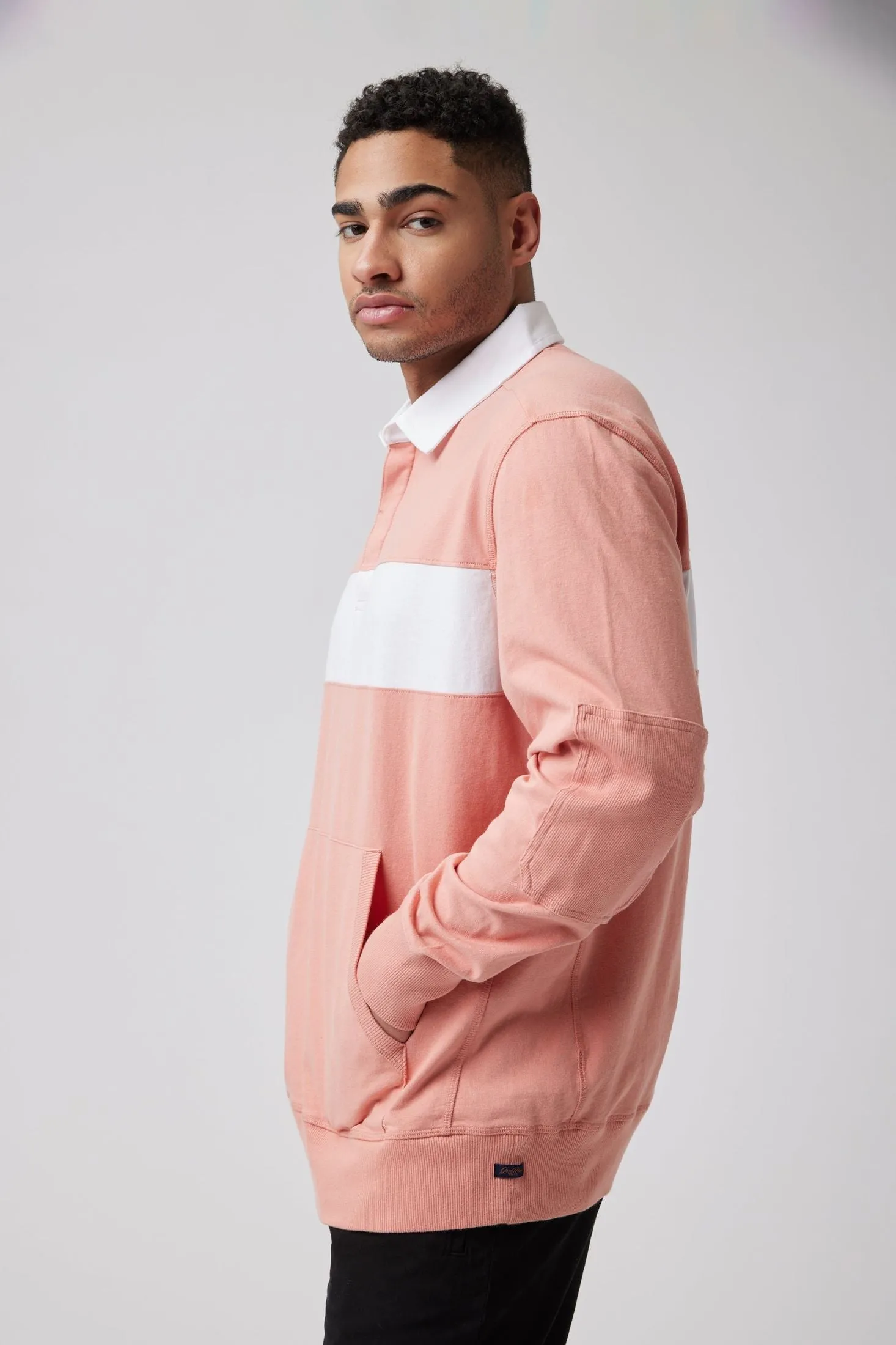 Rugby Striped Shirt | Textured Cotton Jersey