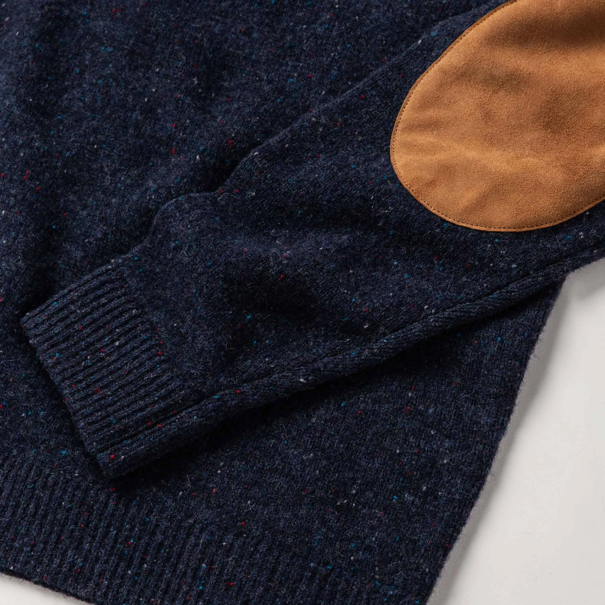 The Hardtack Sweater in Navy Donegal