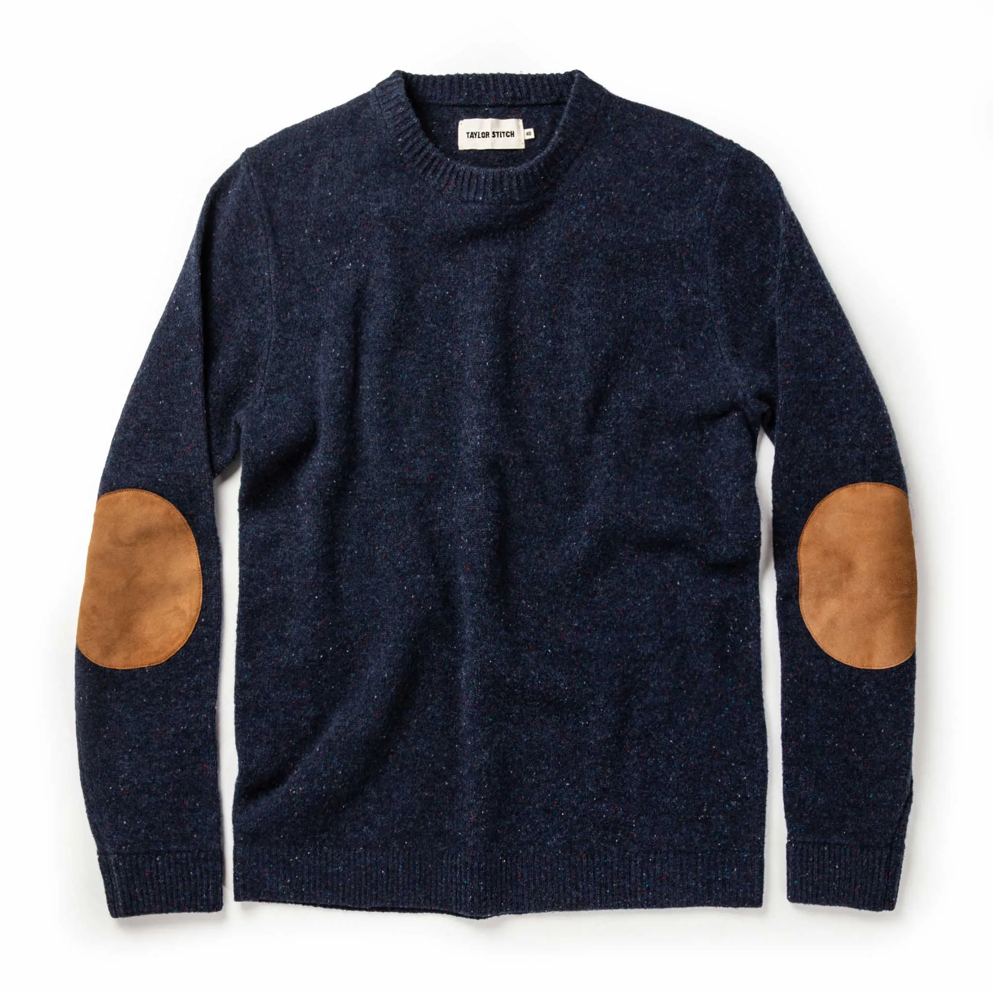 The Hardtack Sweater in Navy Donegal