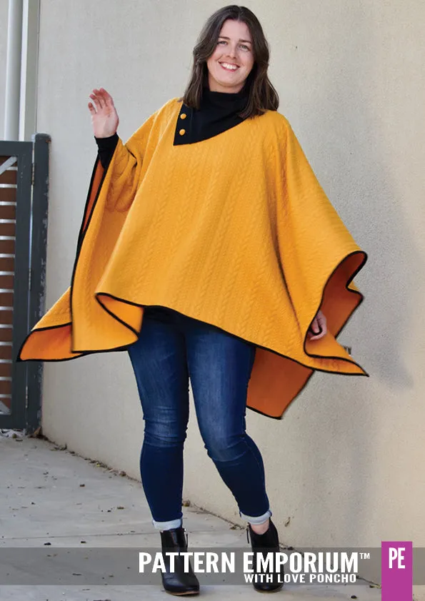 With Love | Poncho Sewing Pattern