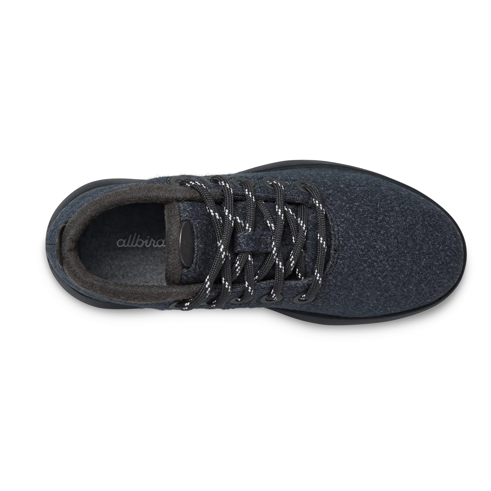 Women's Wool Runner-up Mizzles - Natural Black (Rugged Khaki Sole)